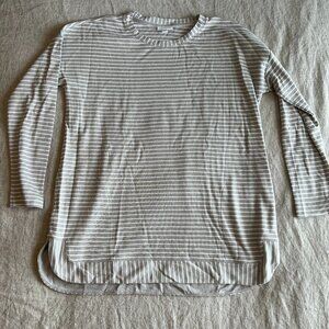 J.JILL Soft Long Sleeve Striped Tunic - M